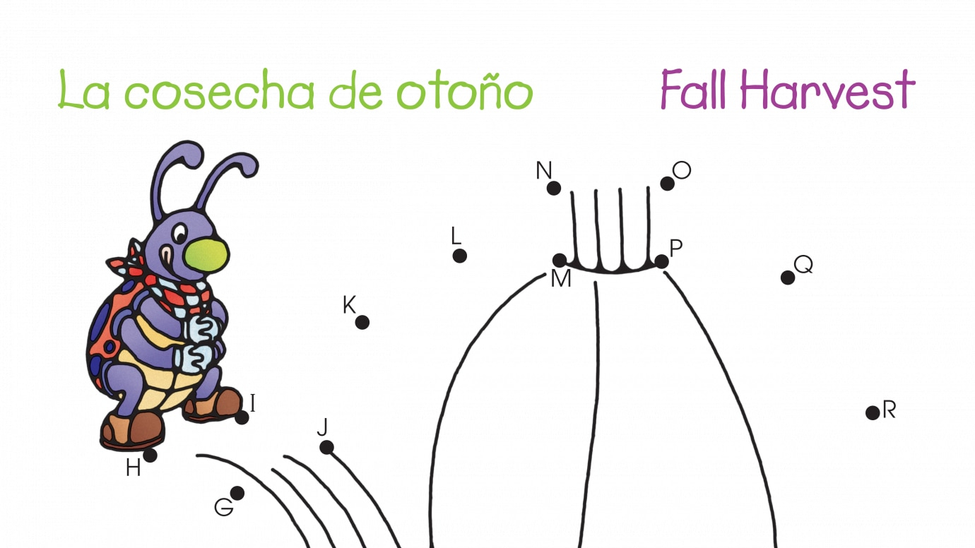 Spanish & English Dot-to-Dots A-T Fall Harvest