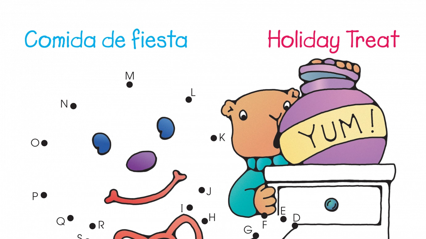 Spanish & English Dot-to-Dots A-Z Holiday Treat