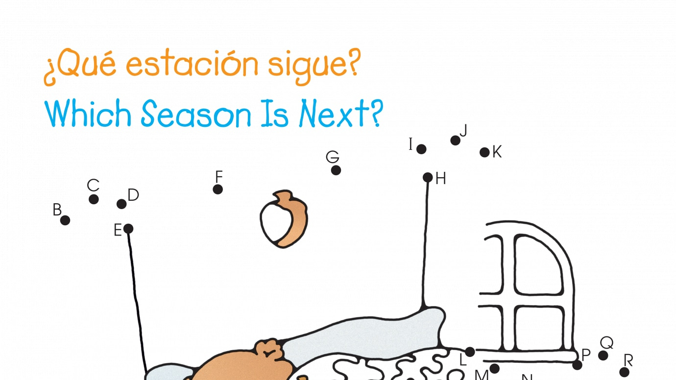 Spanish & English Dot-to-Dots A-Z Which Season is Next?