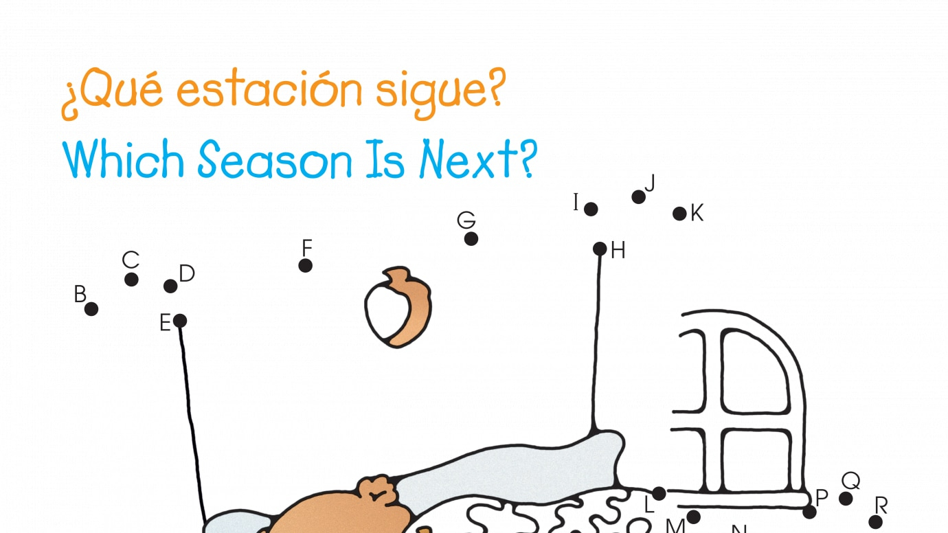 Spanish & English Dot-to-Dots A-Z Which Season is Next?