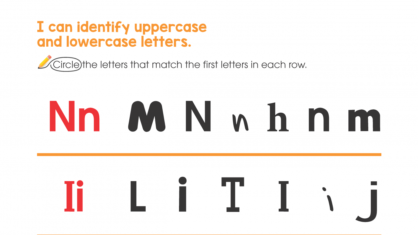 Identify Uppercase & Lowercase Letters: I, N, P, T, U