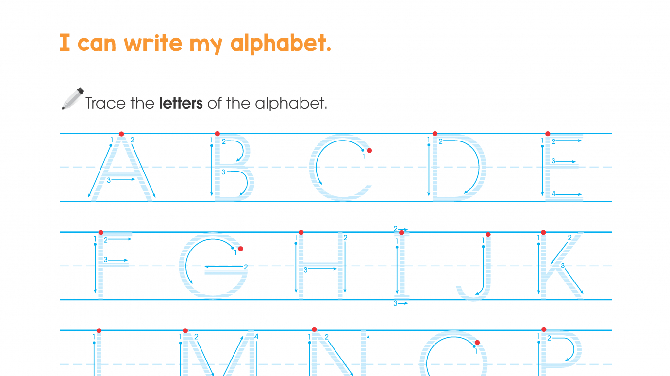 Trace the Alphabet: Uppercase Letters