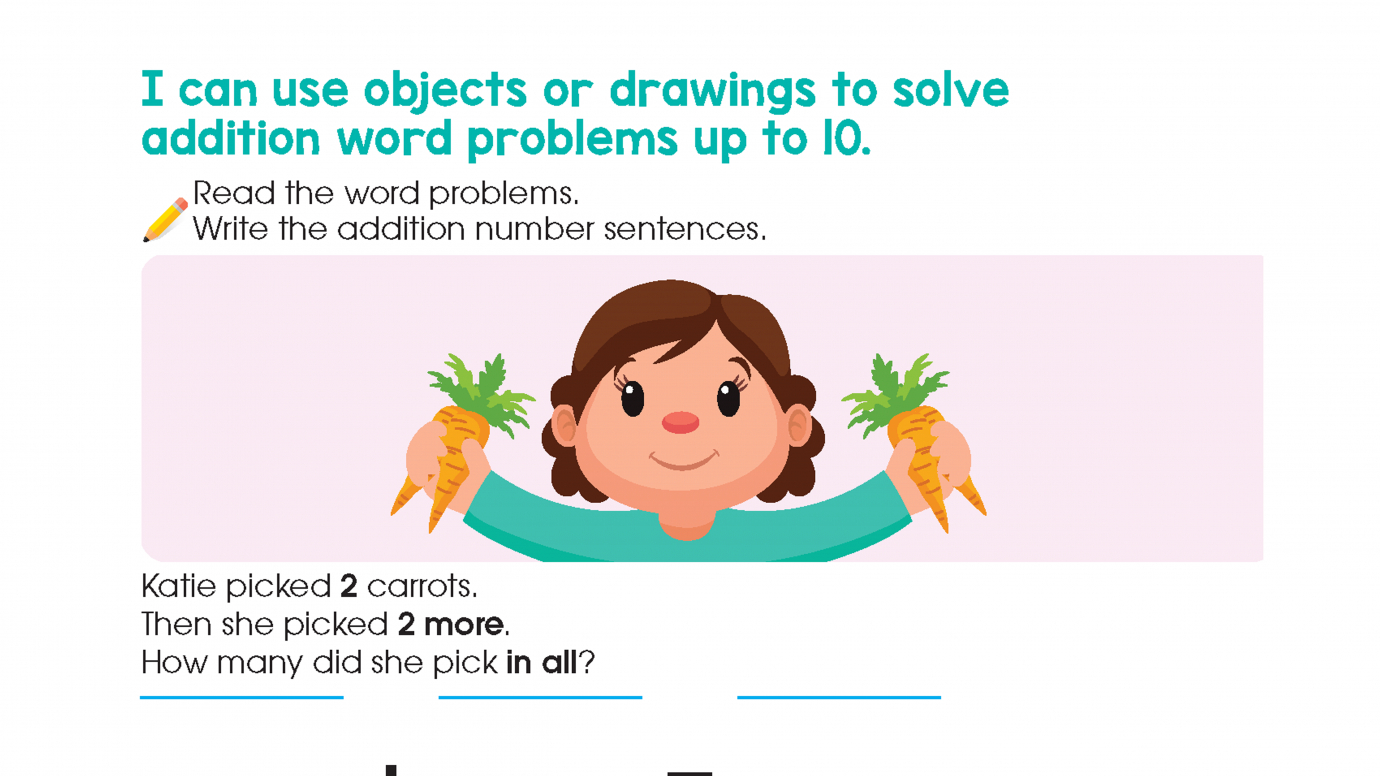 Addition Word Problems Up to 10