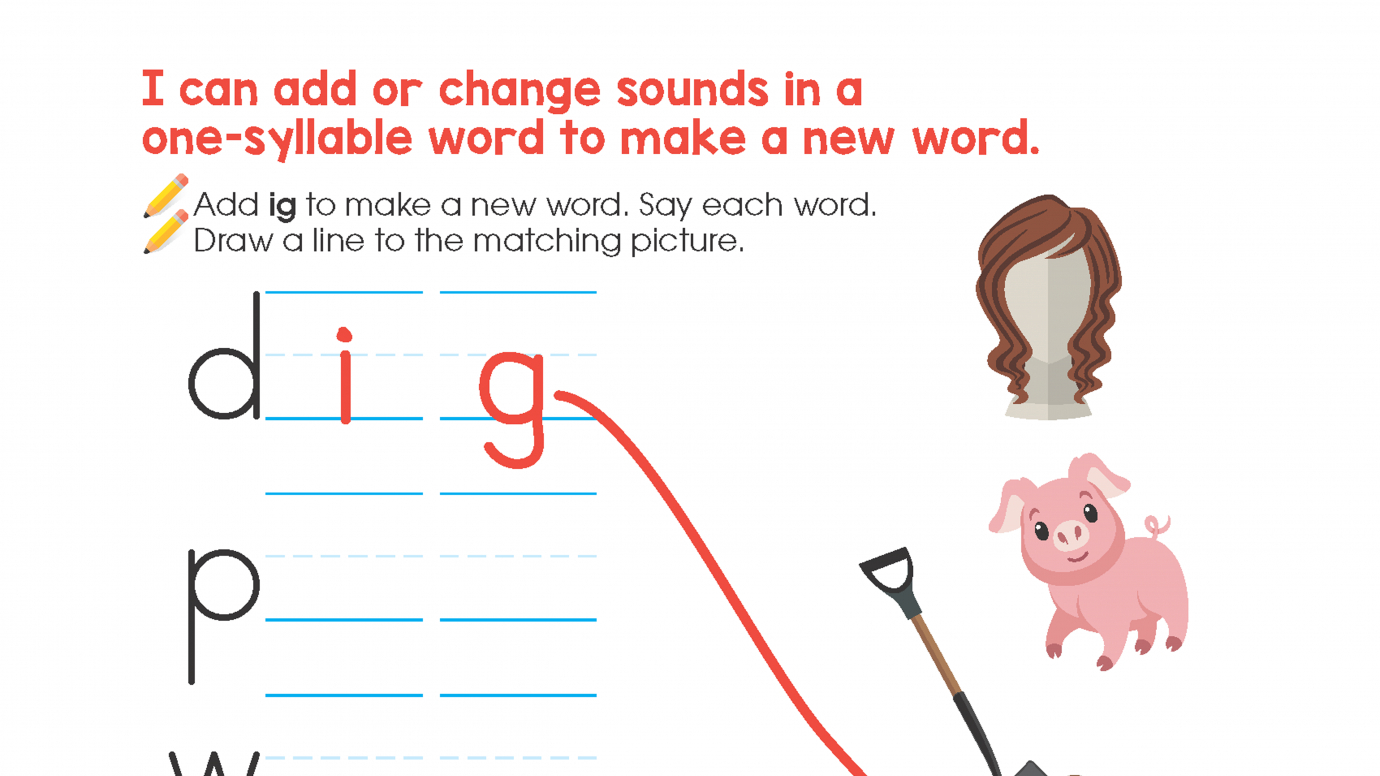Make One-Syllable Words: ig, og