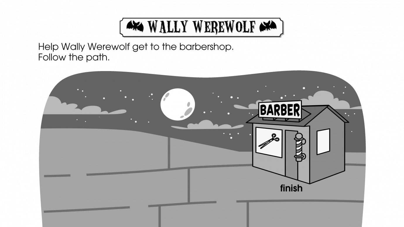 Halloween Wally Werewolf Maze
