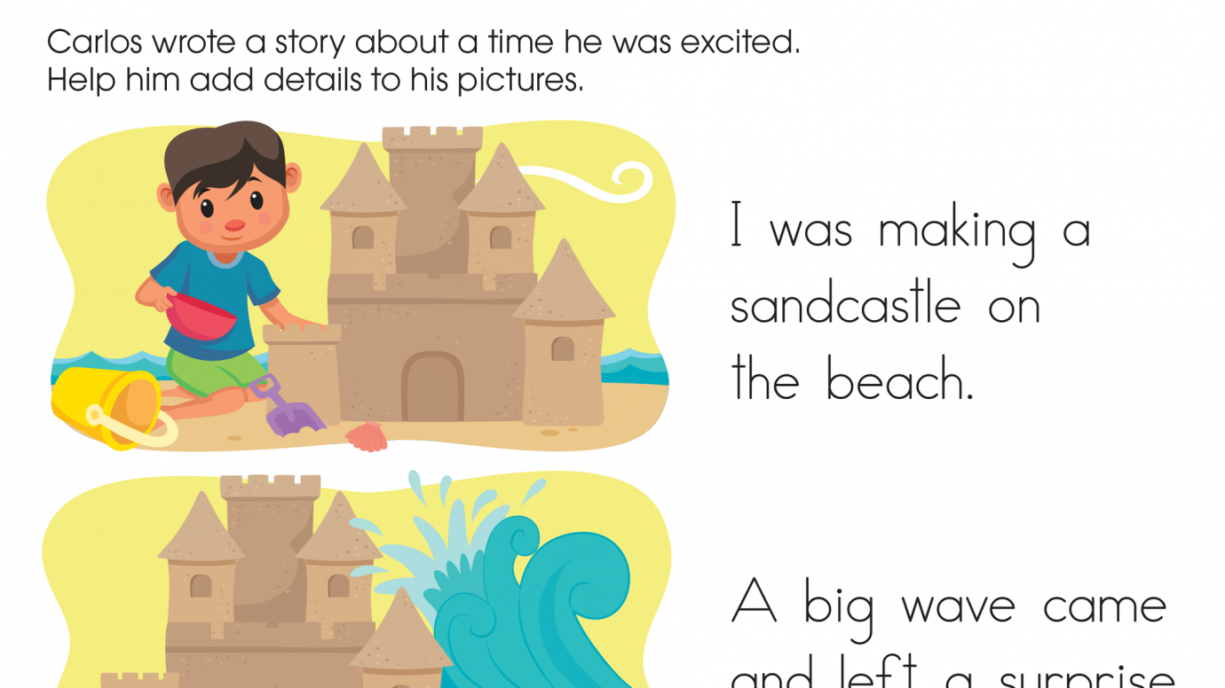 Write, Draw & Tell a Story: Sandcastle 