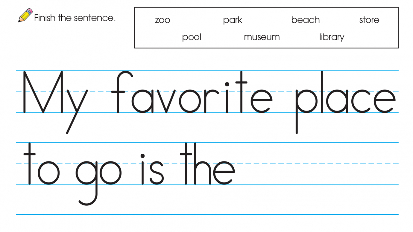 Finish the Sentence: My Favorite Place to Go