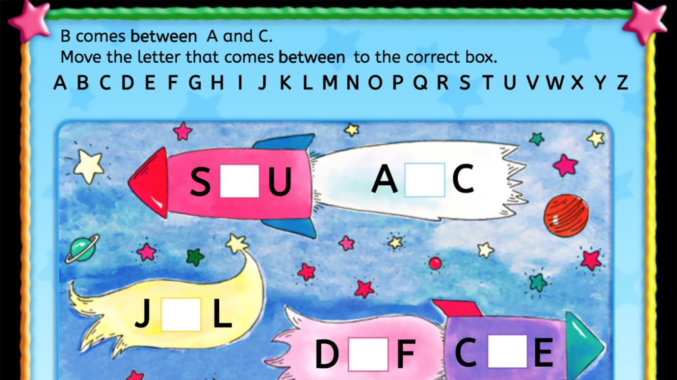 Add the Letter that Goes Between: Uppercase Letter Sequencing
