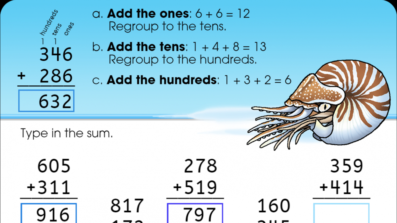 Addition: 3-Digit Numbers