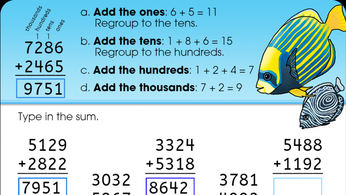 Addition: 4-Digit Numbers