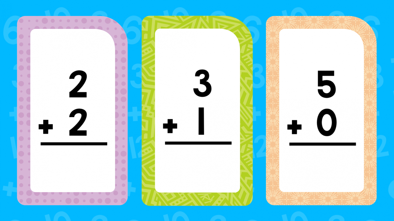 Addition Flash Cards Sums to 5