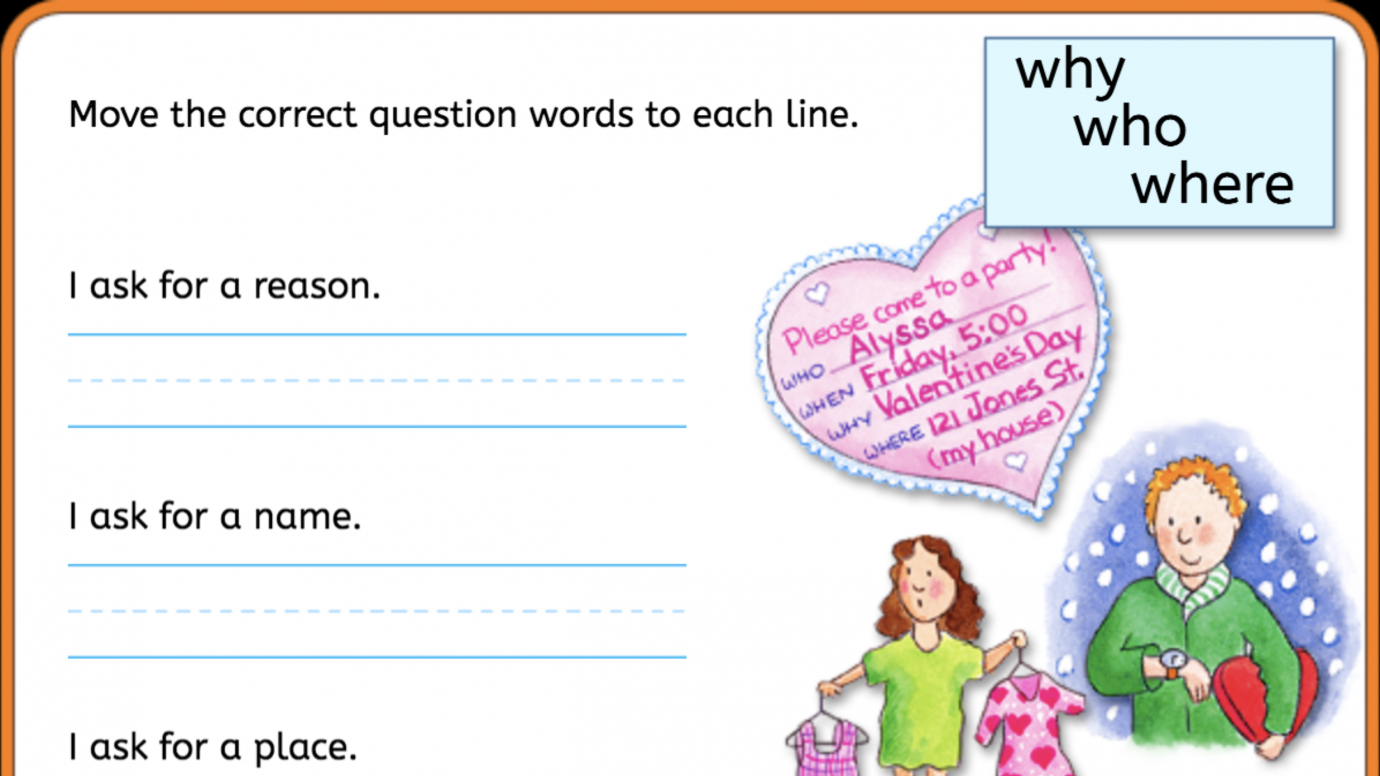 Answer the Riddle with Question Words