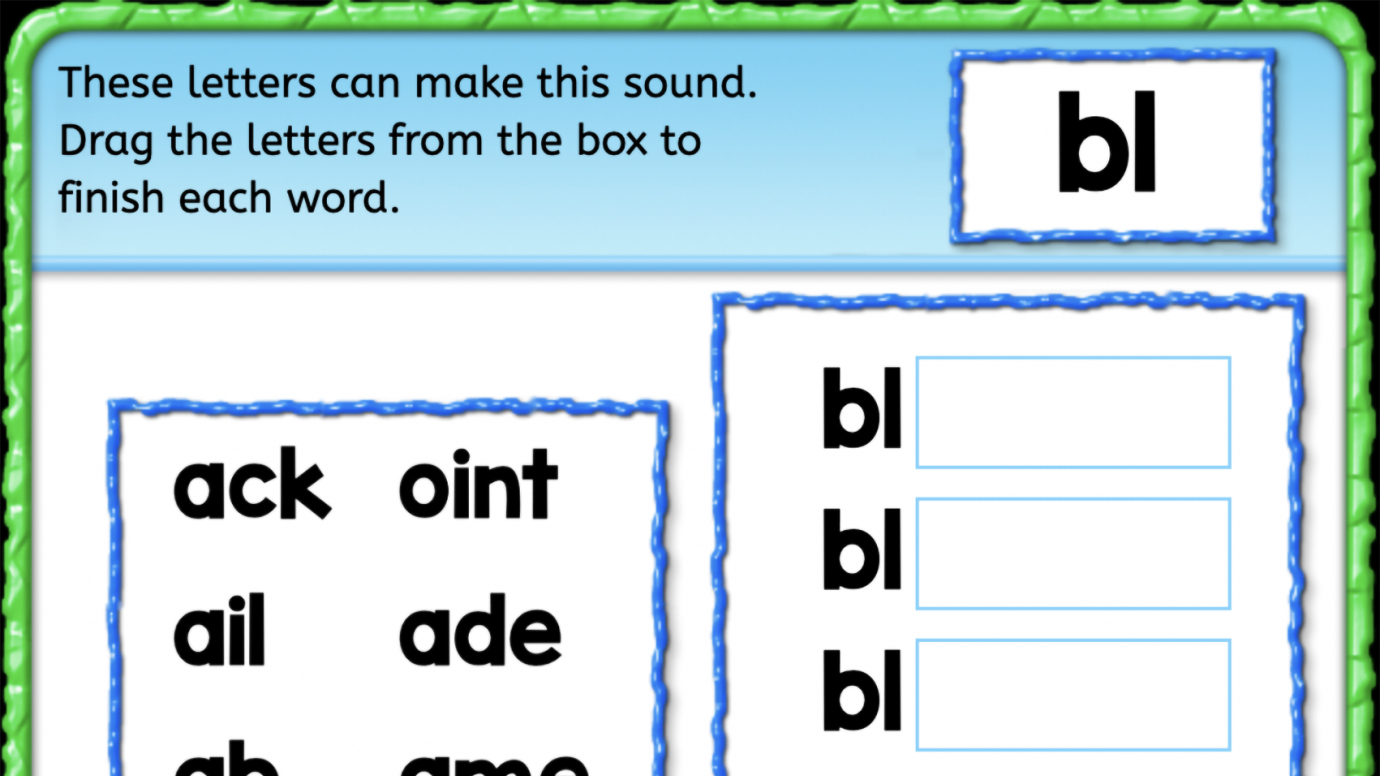 Beginning Sounds: L Blends: 1st