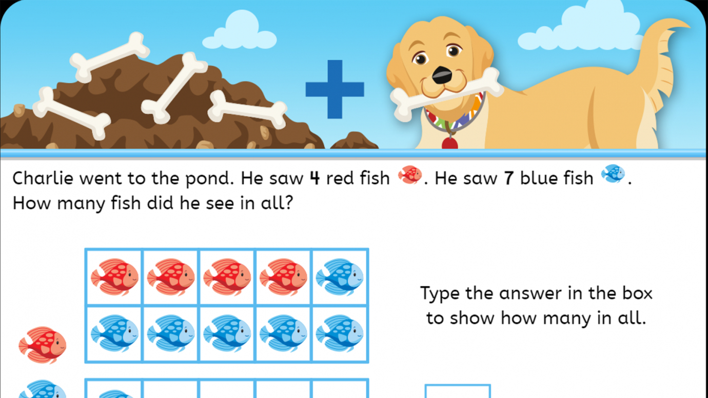 Charlie's Addition Word Problems Using 10 Frames: 1st