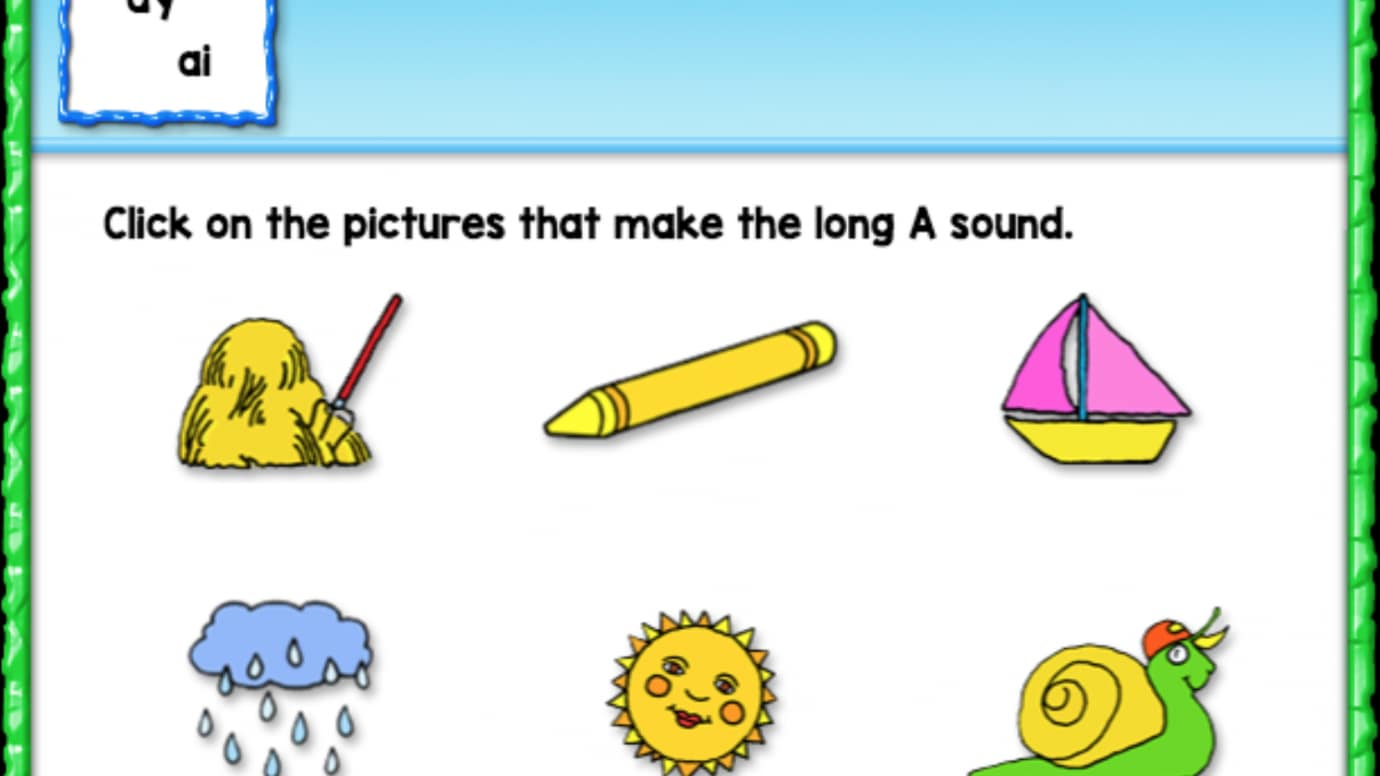Click on the Picture: Long 'A'