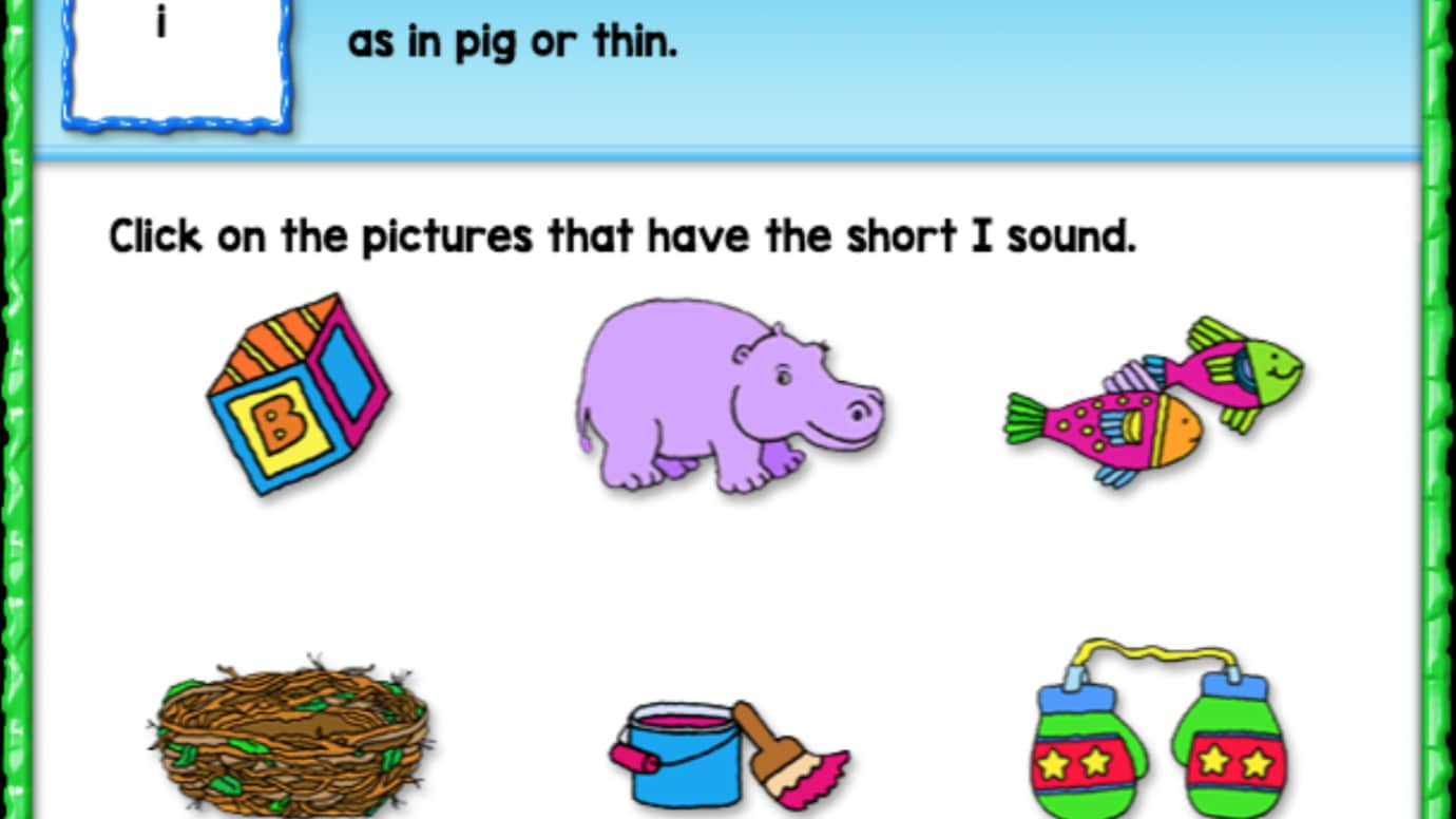 Click on the Picture: Short 'I'