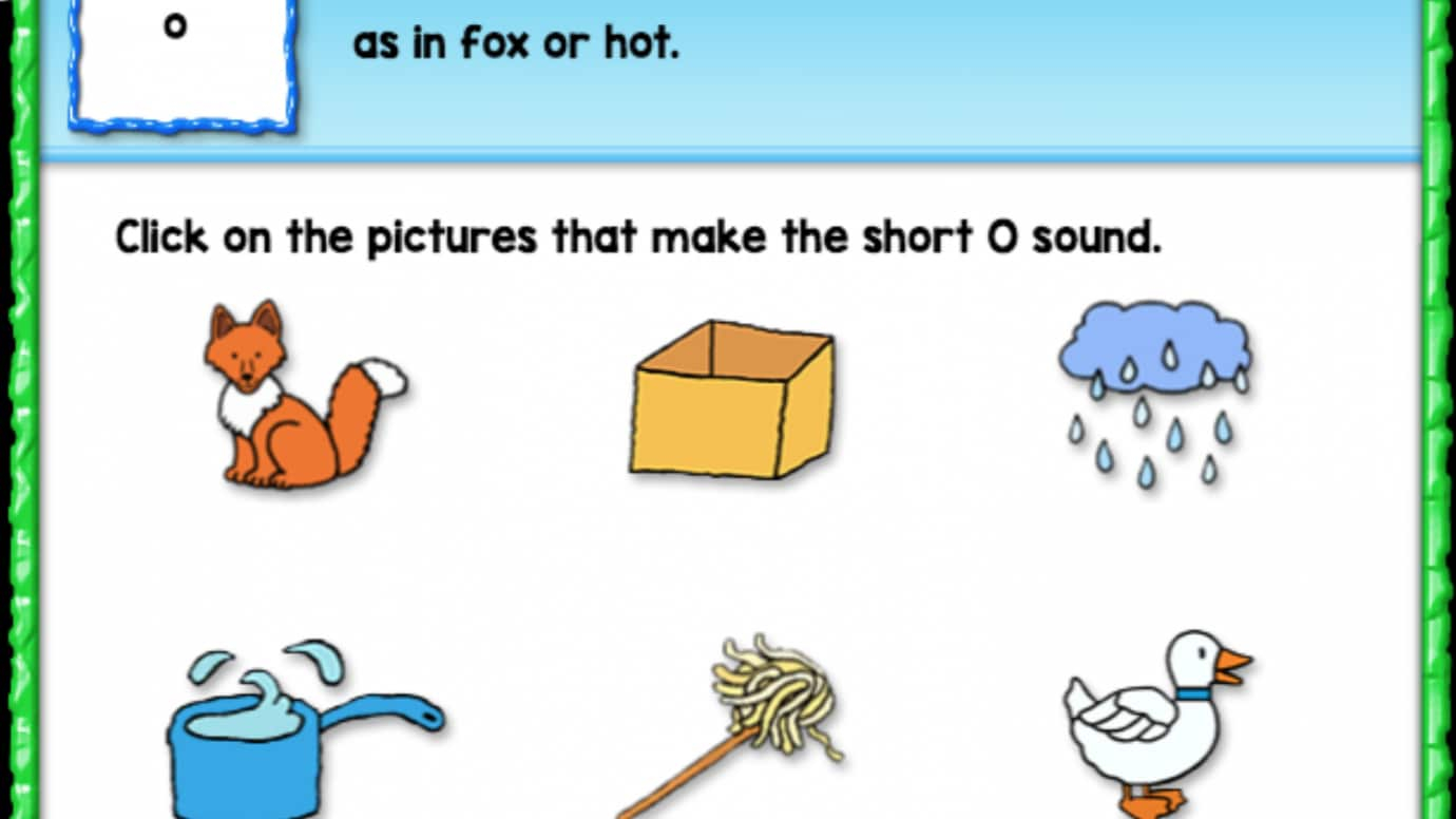 Click on the Picture: Short 'O'