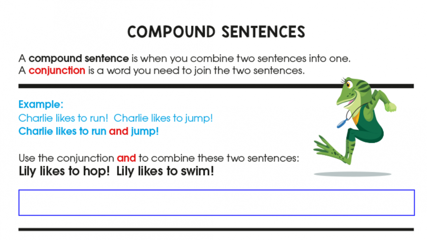 Writing Compound Sentences: 1st