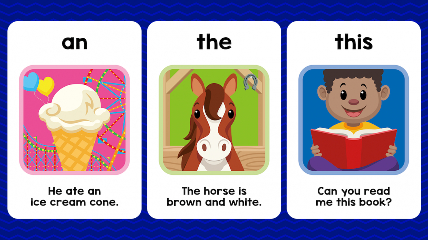 Determiner Flash Cards