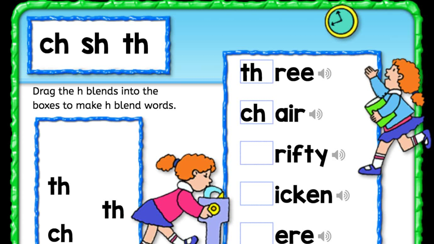 Make H Blend Words: 1st