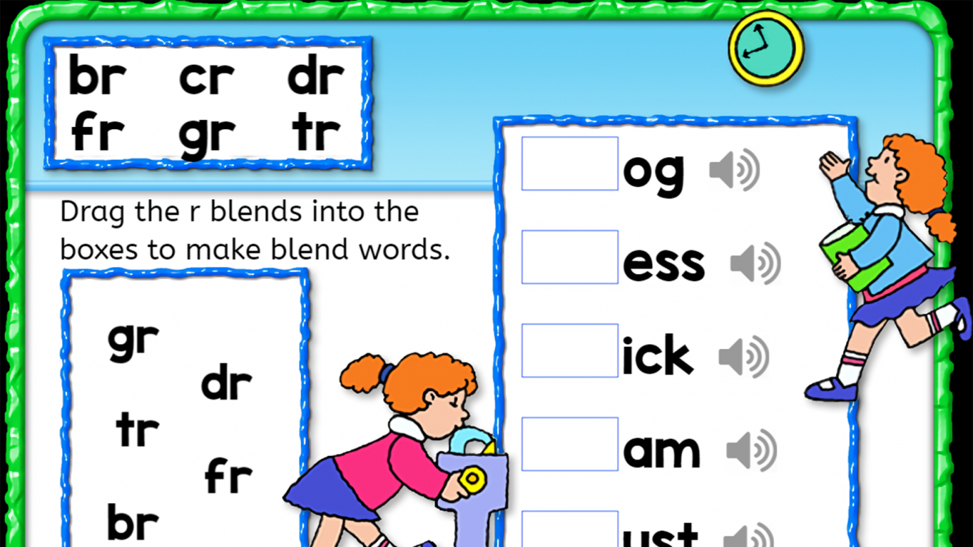 Make R Blend Words: 1st
