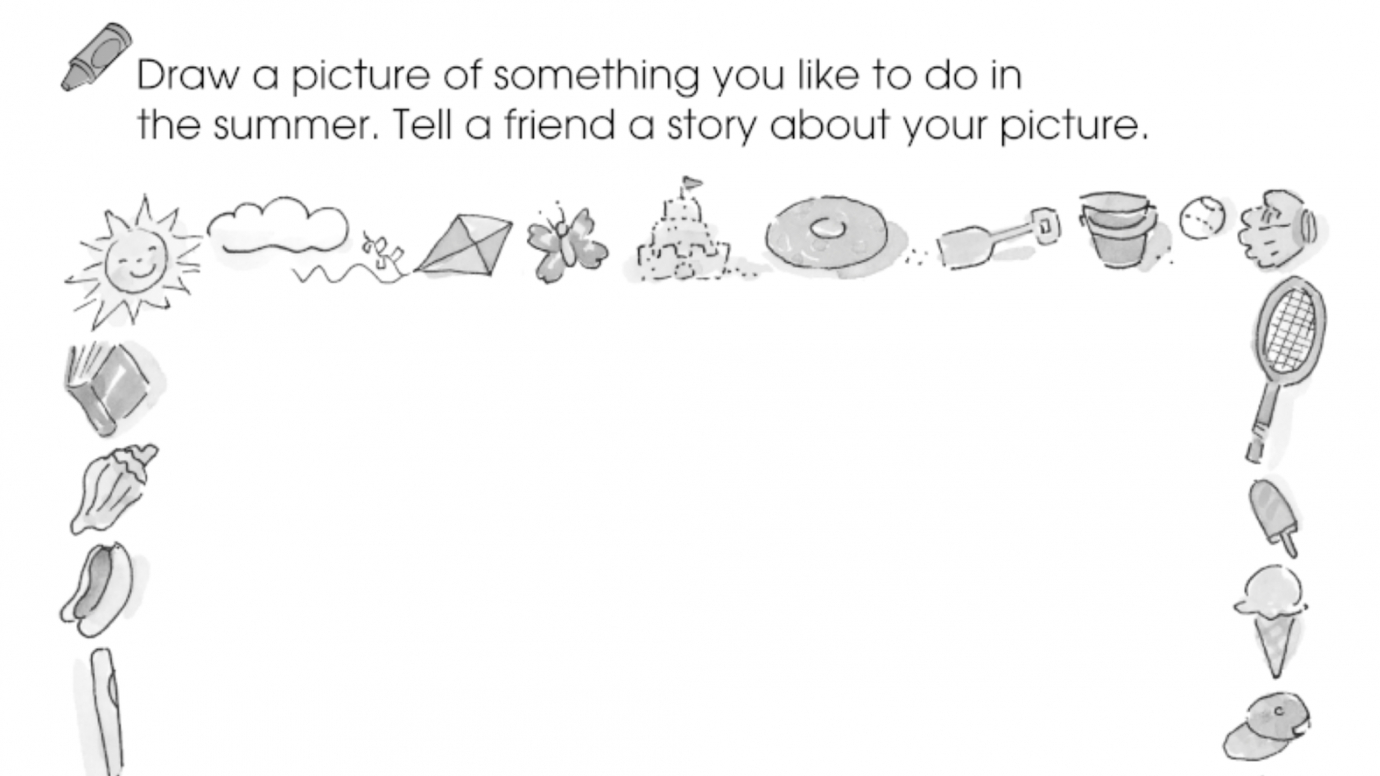 Draw a Picture & Tell a Story: Summer