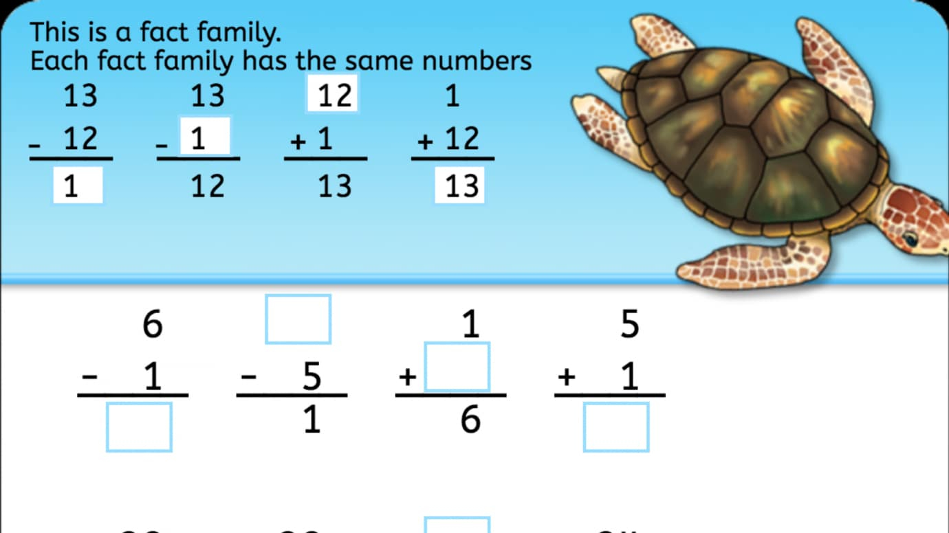 Subtraction Fact Family