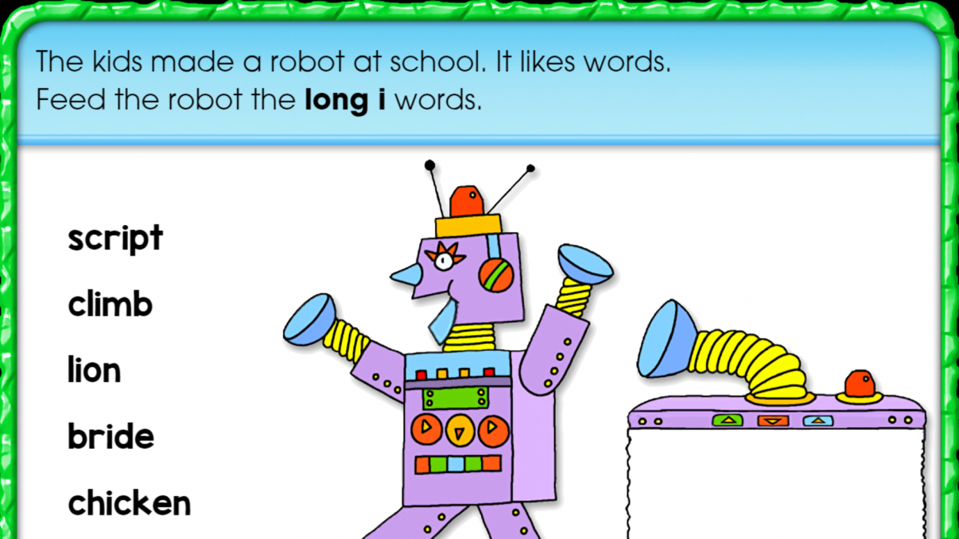 Feed the Robot Long I Words