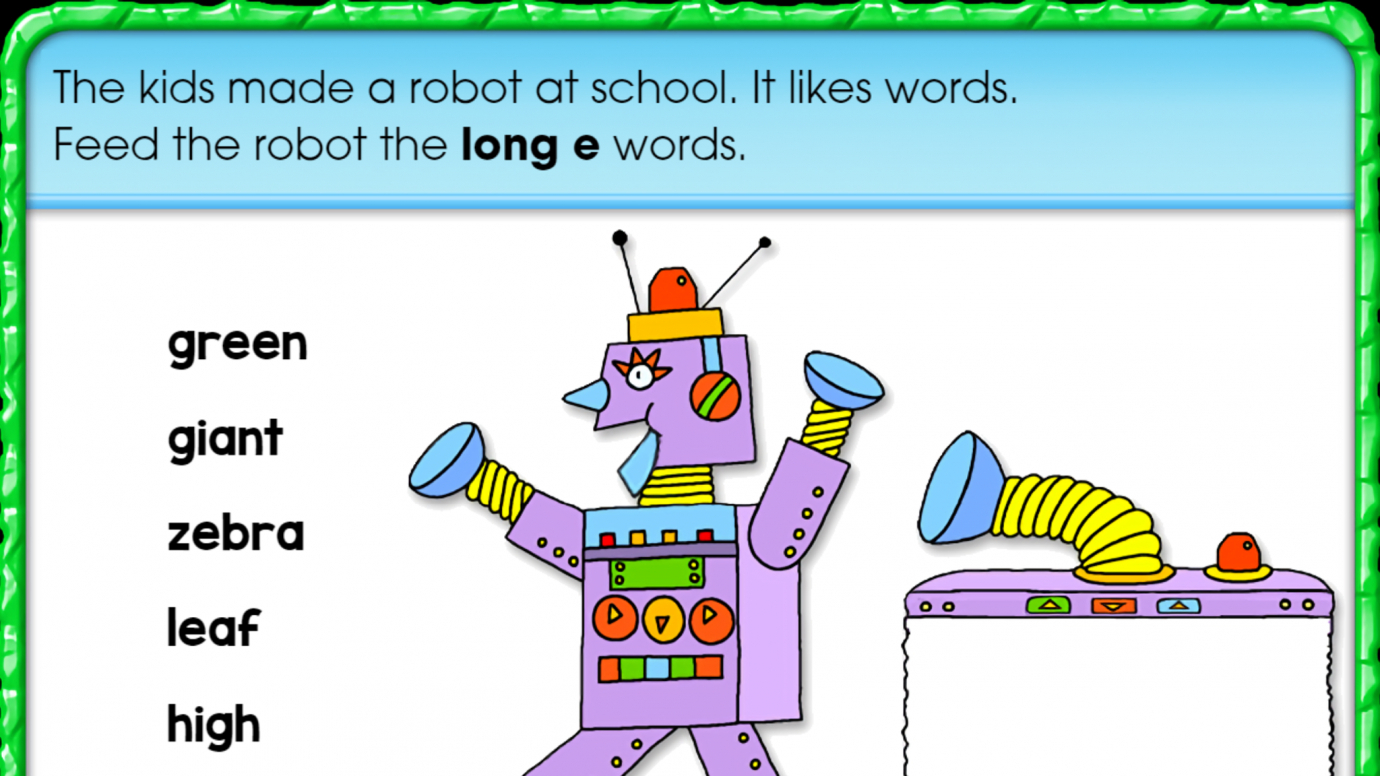Feed the Robot Long Vowel Words