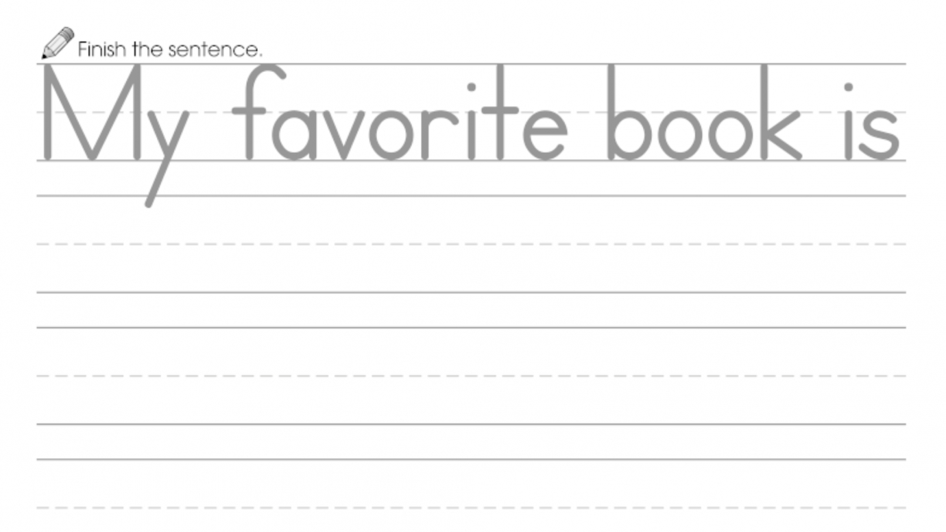 Finish the Sentence: My Favorite Book is