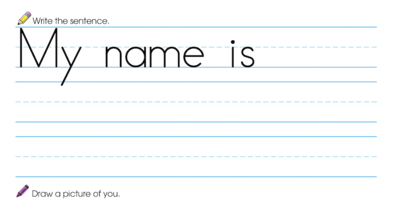 Finish the Sentence: My Name is