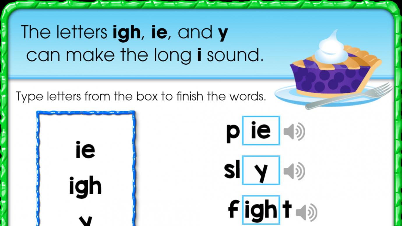 Finish the Word: Long 'i' Sound