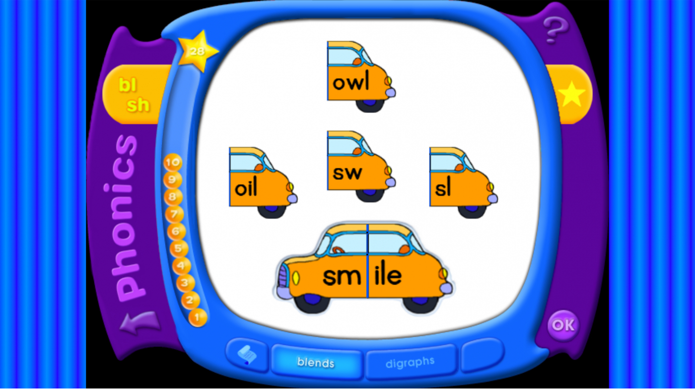 Flash Action Phonics: Blends & Digraphs