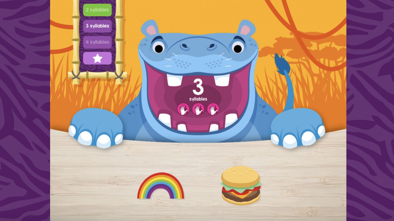 Hippo's Tasty Syllables: Kindergarten