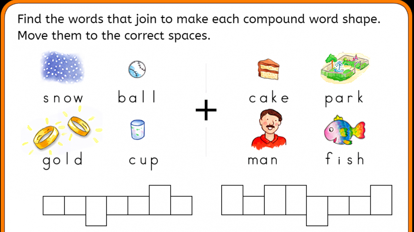 Vocabulary Puzzle: Make Compound Words