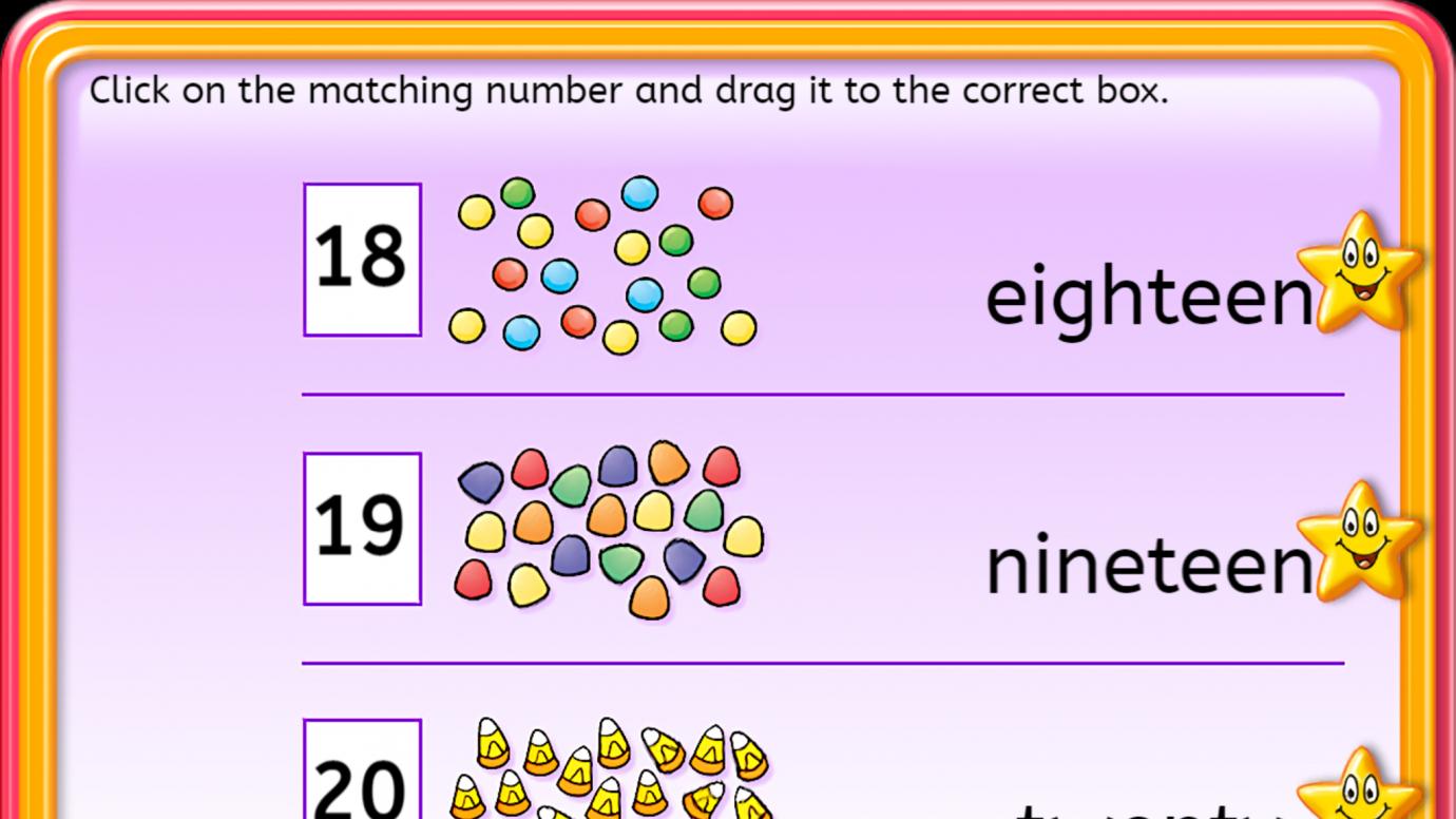 Match the Numbers: 0-20