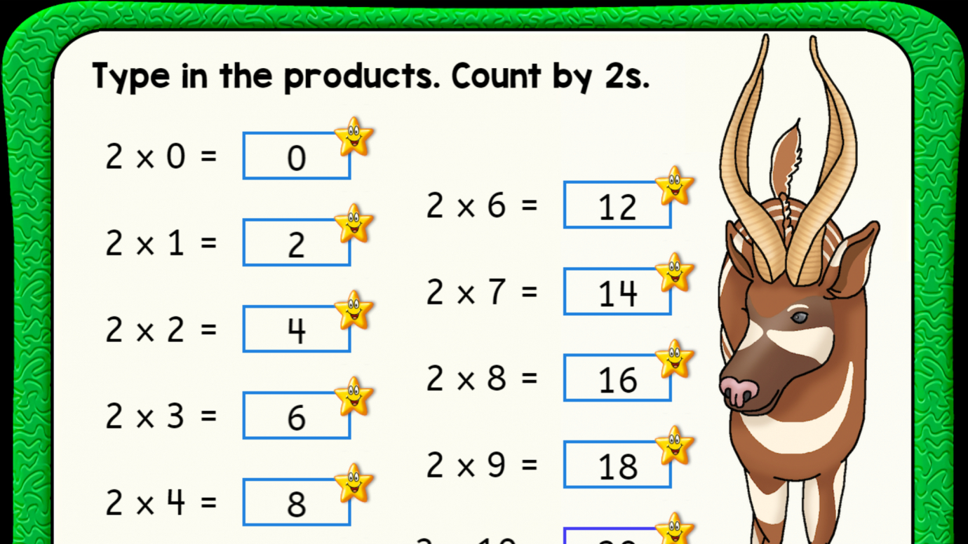 Multiplication Facts: Count by 2s