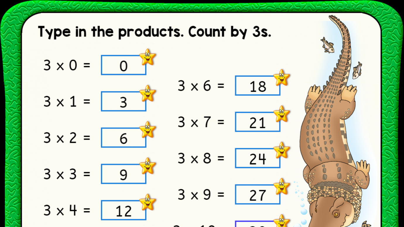 Multiplication Facts: Count by 3s
