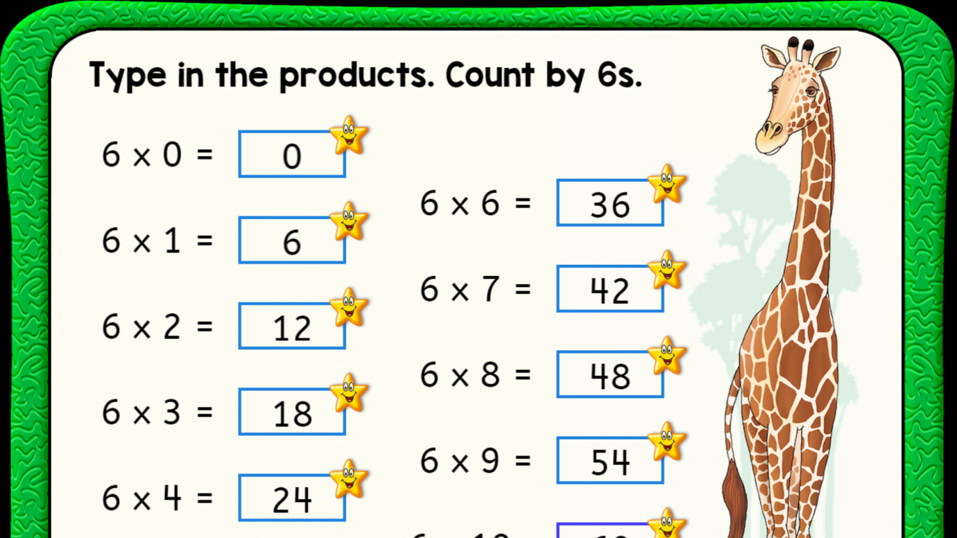 Multiplication Facts: Count by 6s