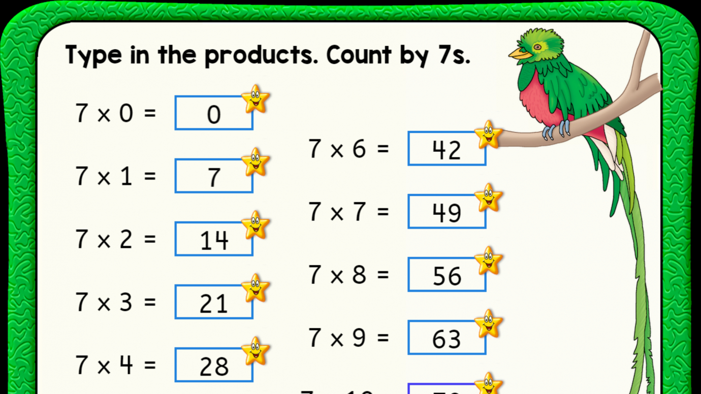 Multiplication Facts: Count by 7s
