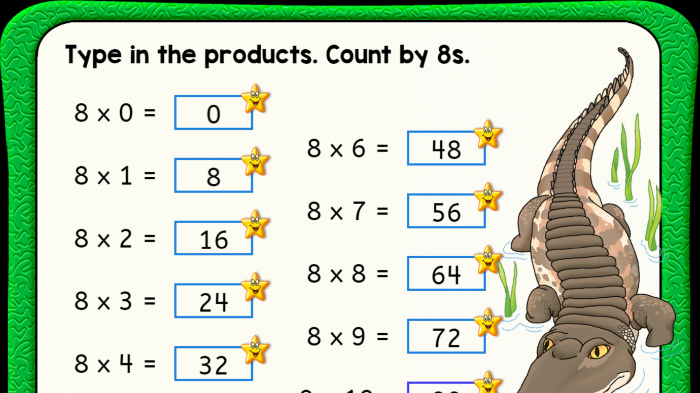 Multiplication Facts: Count by 8s