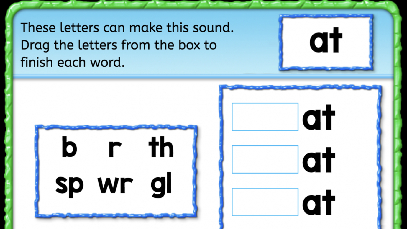 Onsets & Rimes: Making Words From Ending Sounds