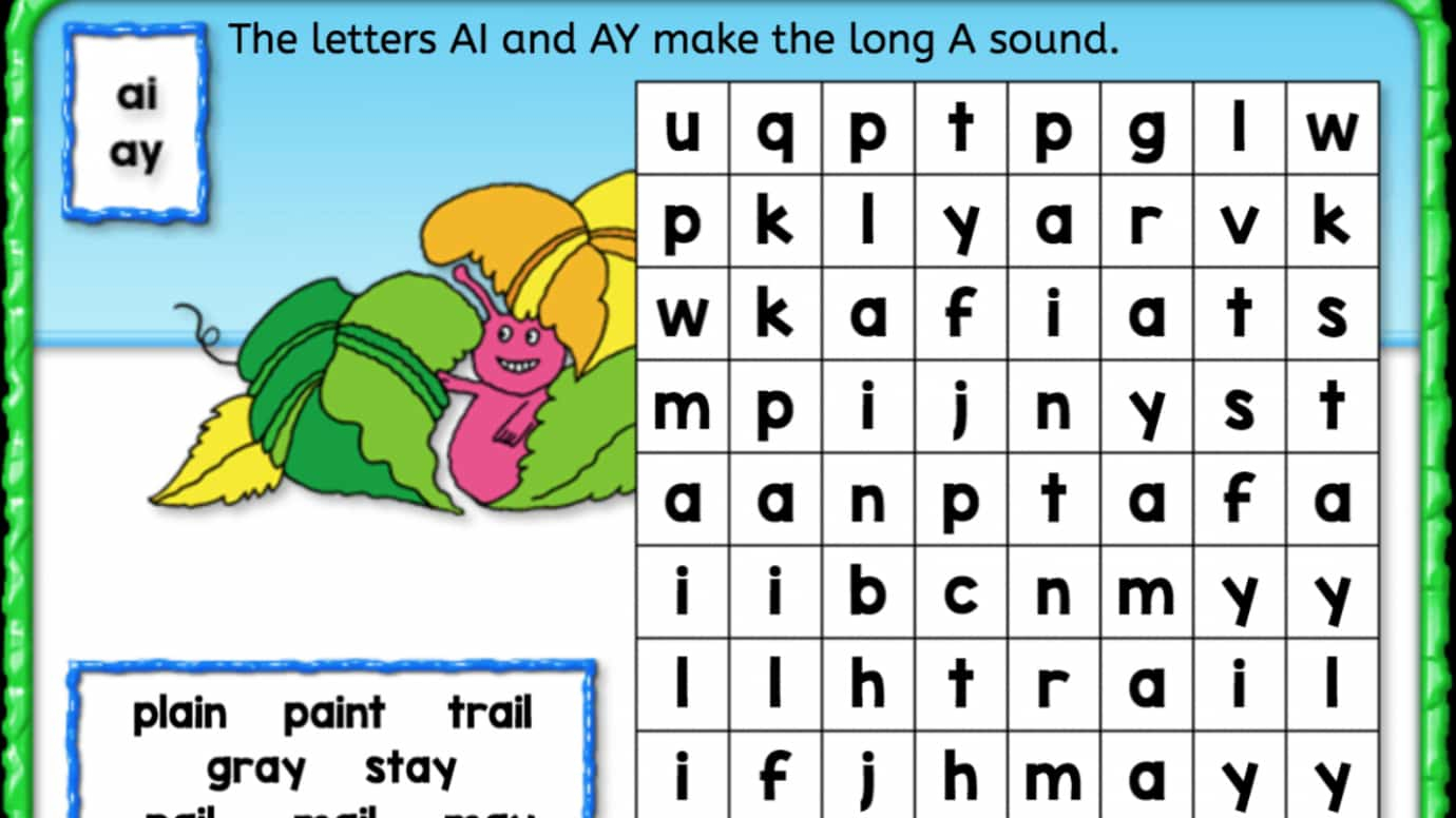 Word Search: Long 'A'