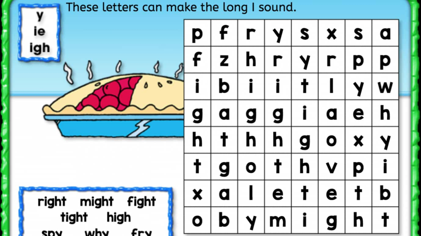 Word Search: Long 'I'