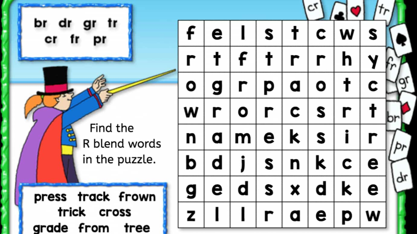 Word Search: 'R' Blend