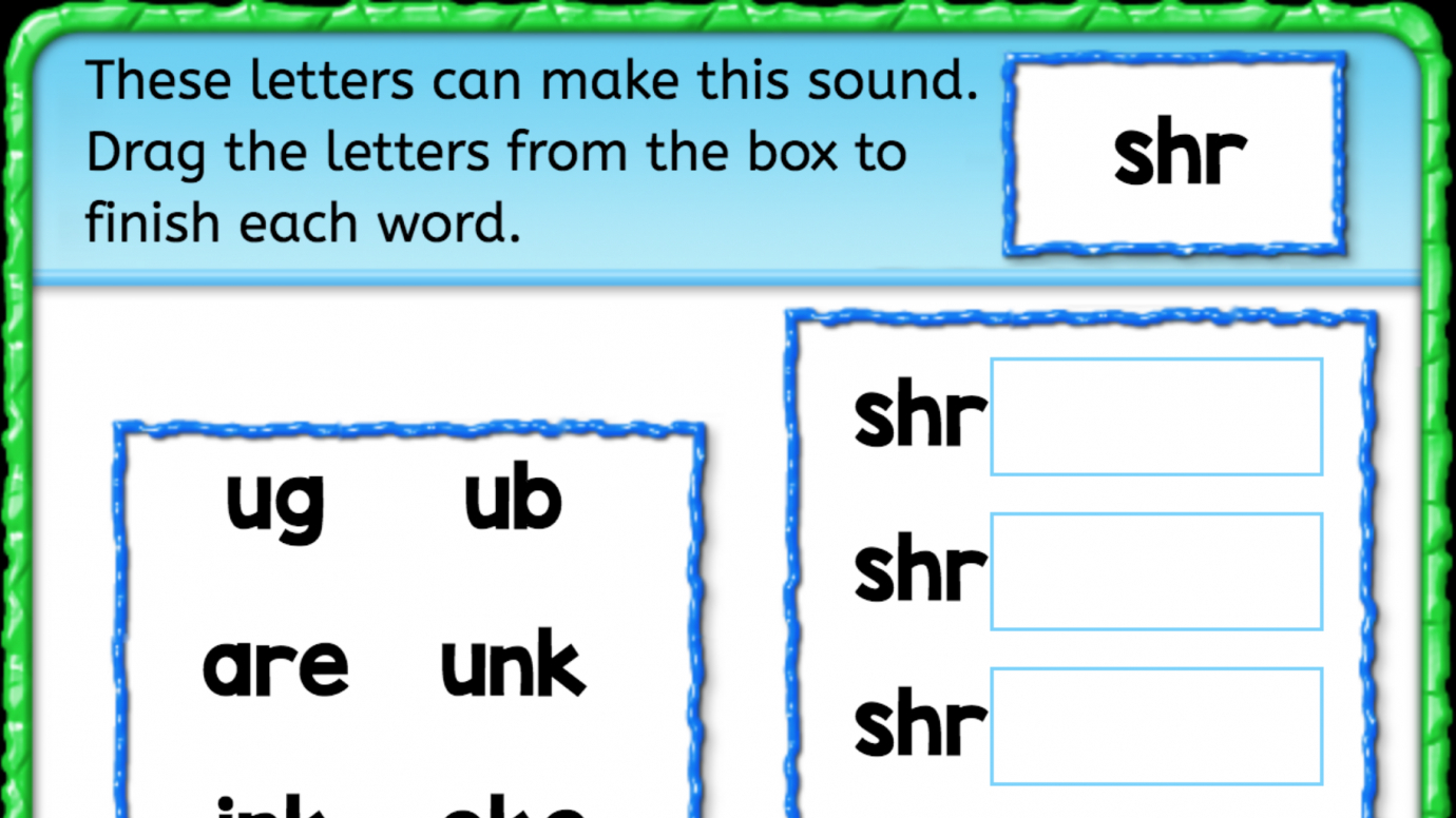 Beginning Sounds 'shr'