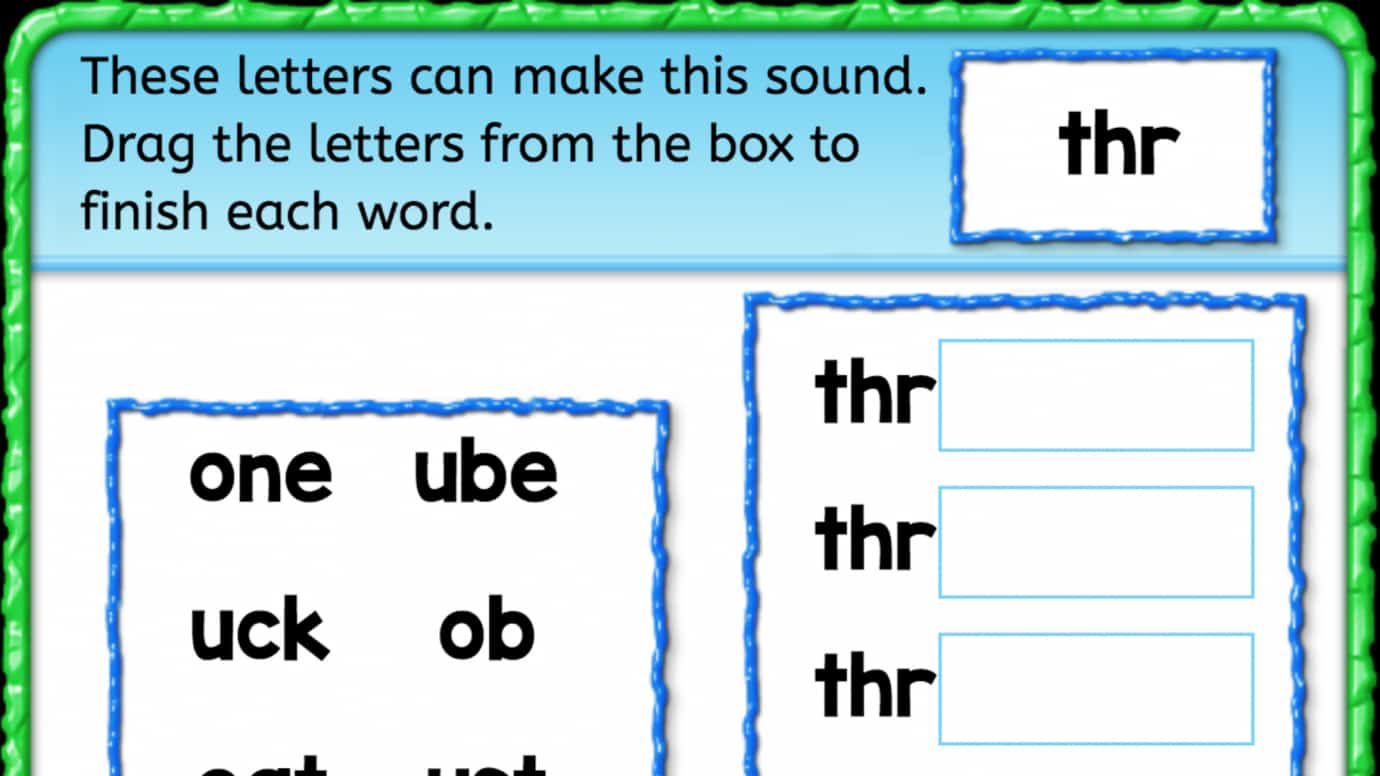 Beginning Sounds 'thr'