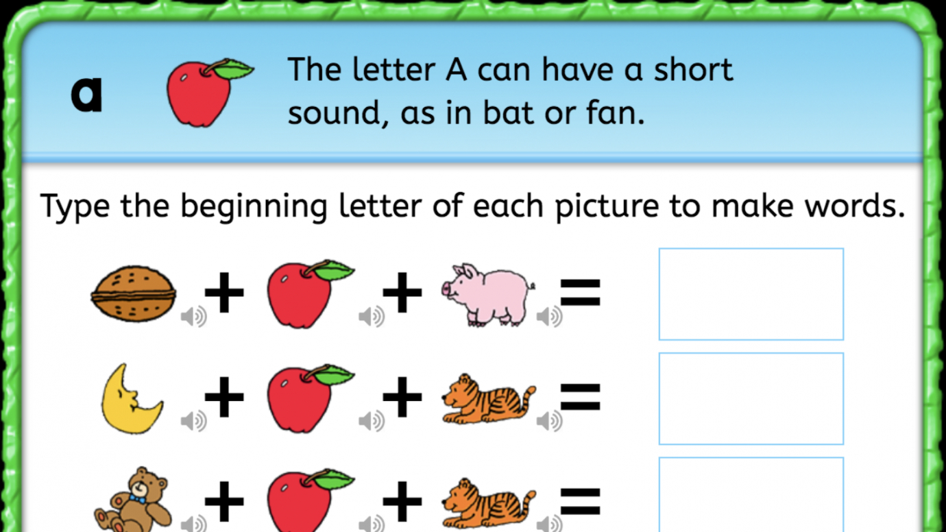 Spelling Short Vowel Words with Beginning Letter Sounds: Kindergarten