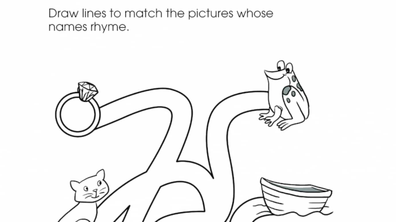 Rhyming Words: Maze