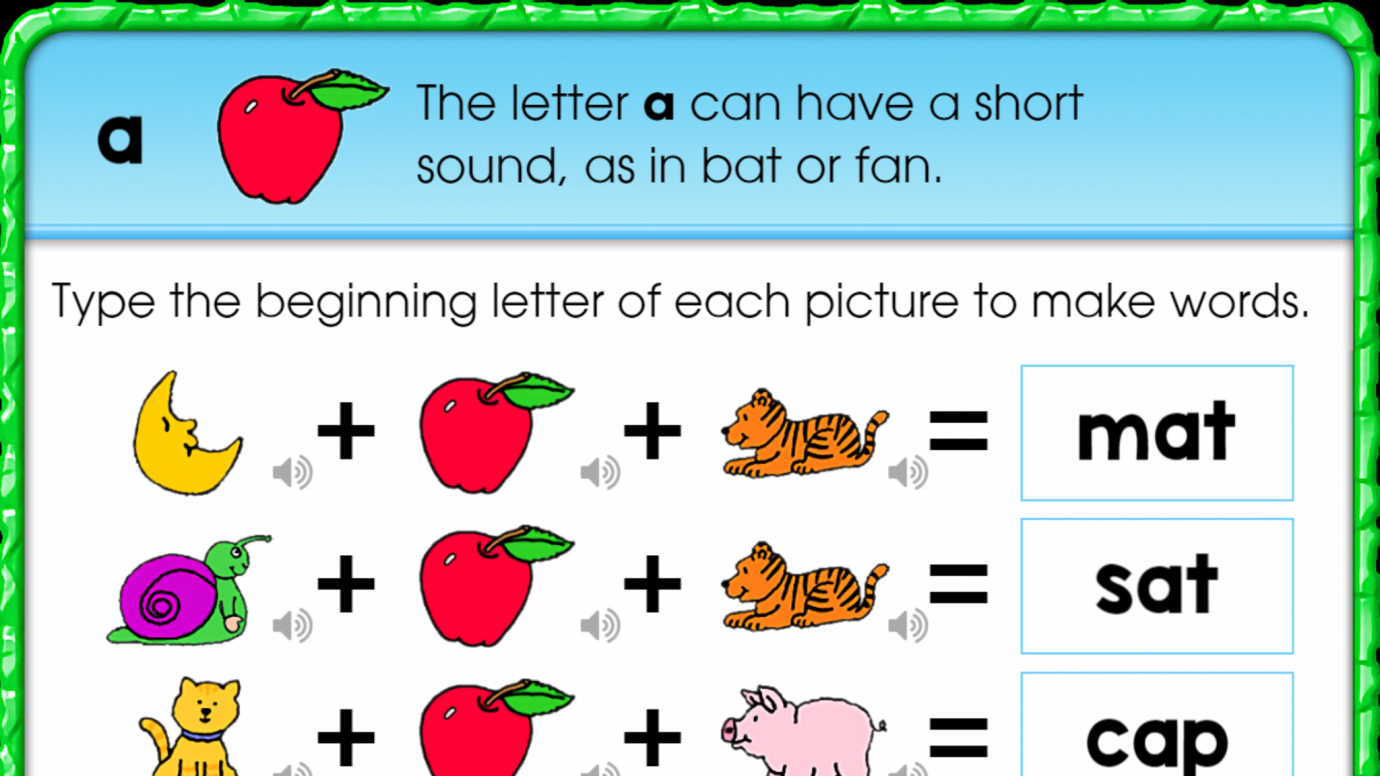 Short A Pictures to Word
